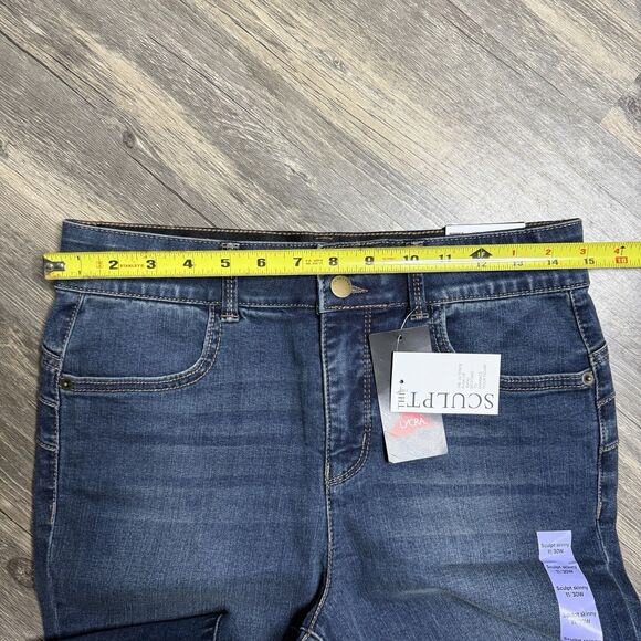 Vylette Sculpt Skinny Jeans Women’s 11 30W Indigo Stretch Denim Mid Rise NWT - Picture 9 of 13